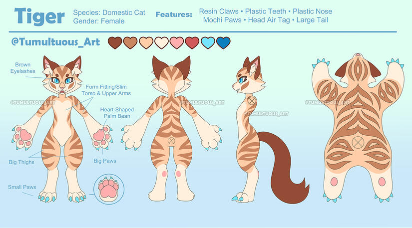 Fursuit Tiger Ref by TumultuousTiger